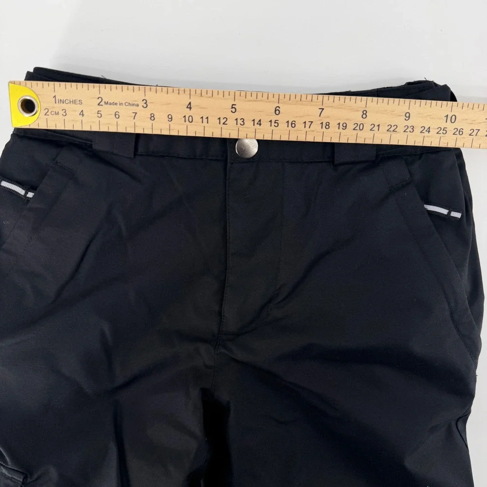 Columbia Bugaboo Snow‎ Pants Kids Small 7/8 Black Omni-Heat Waterproof XG8016